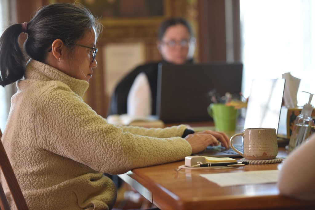 Faculty worked on writing projects.