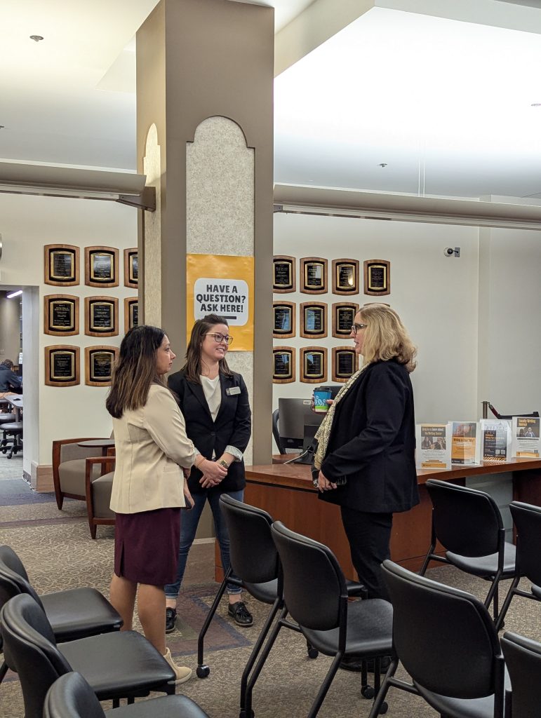Shruti Rana, Bailey Boyd and Jeannette PIerce in disucssion