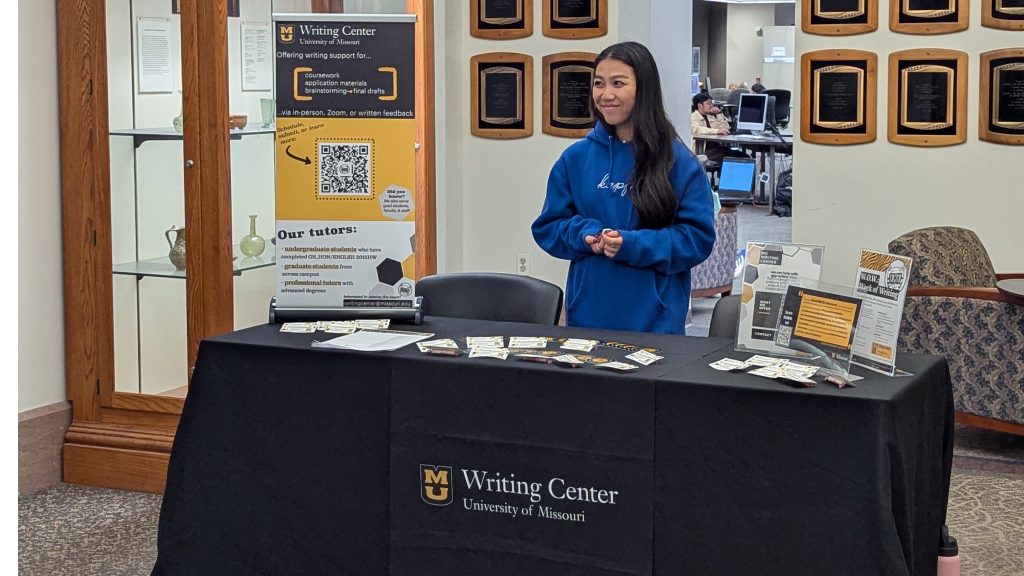 Writing Center display