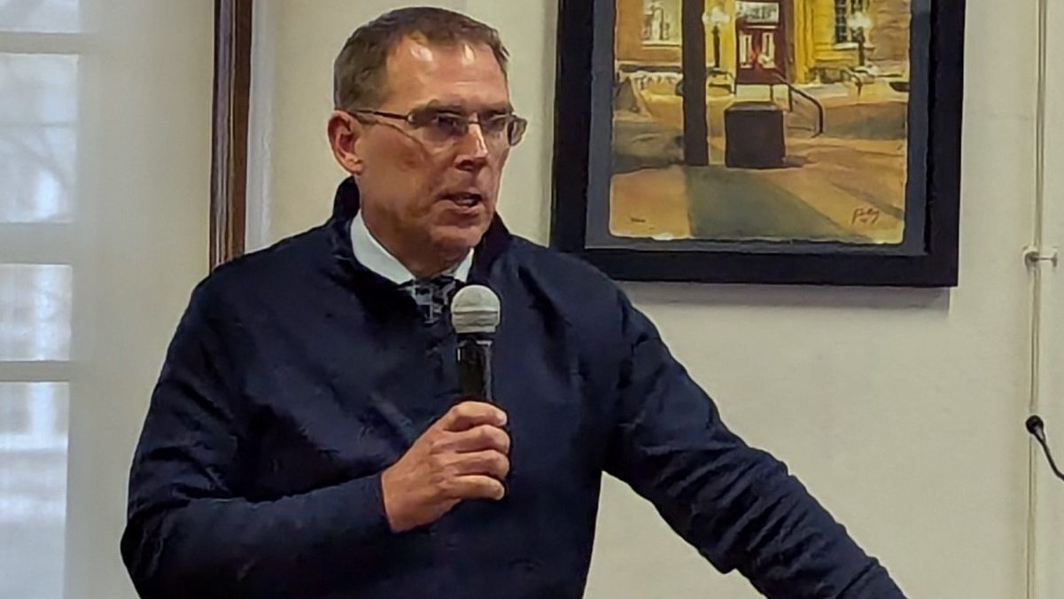 Provost Matt Martens at the second annual AI showcase in March 2026